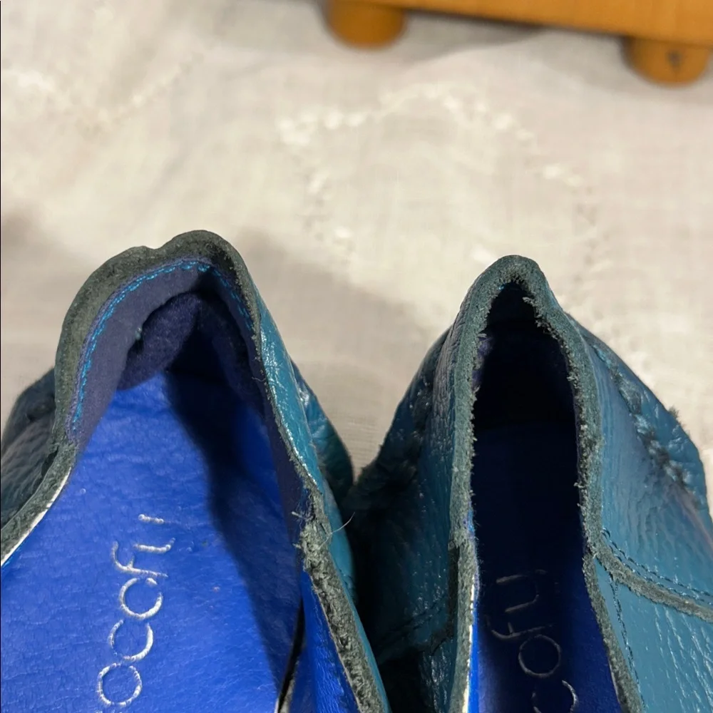 NWOT Eocofu leather flower slide in shoes